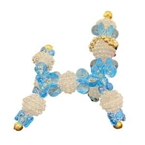Small Beaded Poodle Homemade out of Beads‎